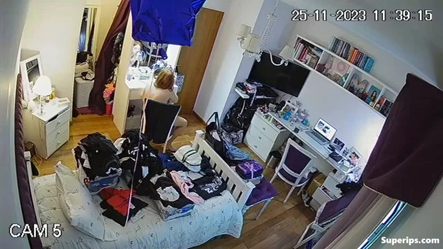 IPCAM – German redhead girl naked in her room IPCAM – German redhead girl naked in her room