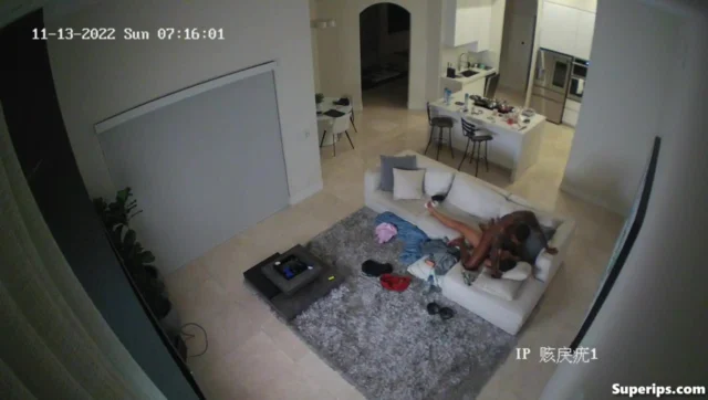 IPCAM – French interracial couple fucks on the couch IPCAM – French interracial couple fucks on the couch