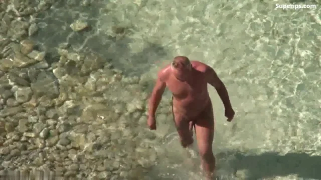 Beach Porn – Old tanned Swiss couple Beach Porn – Old tanned Swiss couple