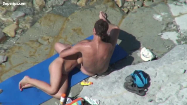 Beach Porn – European skinny nudist couple Beach Porn – European skinny nudist couple